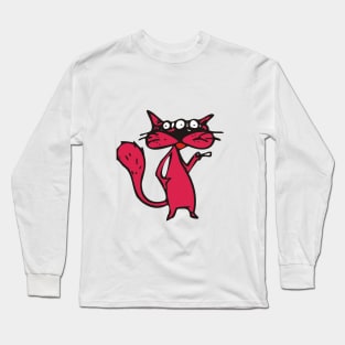 SMOKING CAT Long Sleeve T-Shirt